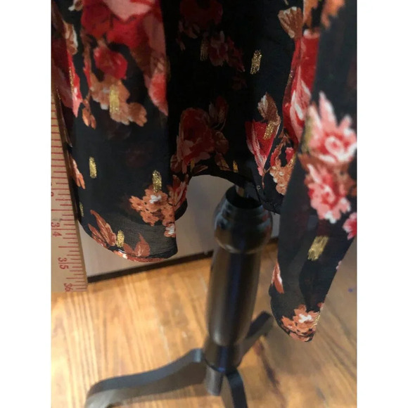 CE CE FLORAL DRESS XS SMOCKED LINED FLIRTY FLOW - Picture 8 of 11